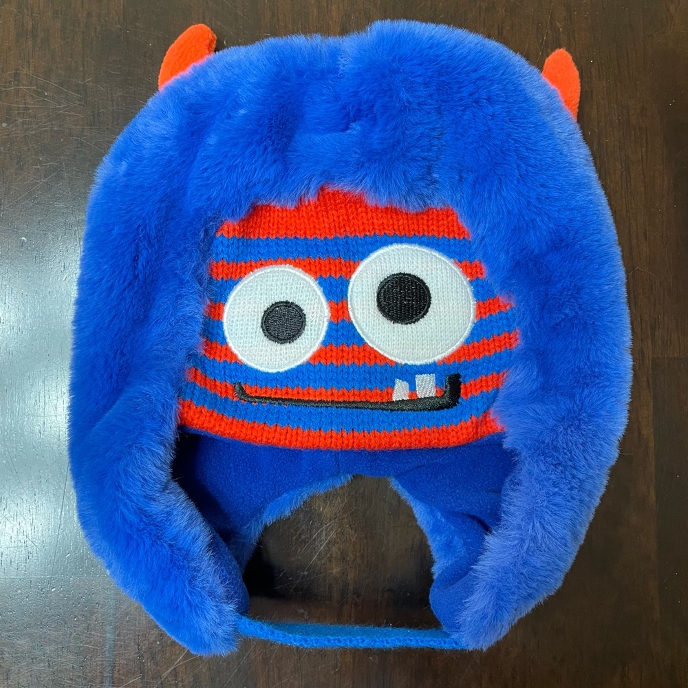 Fuzzy monster fleece lined hat